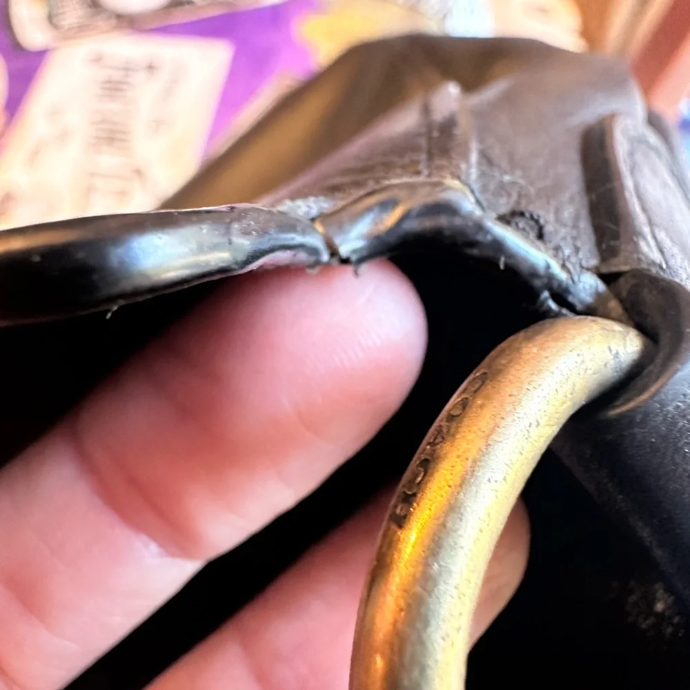 Black Coach Leather Crossover Bag - Picture 9 of 12